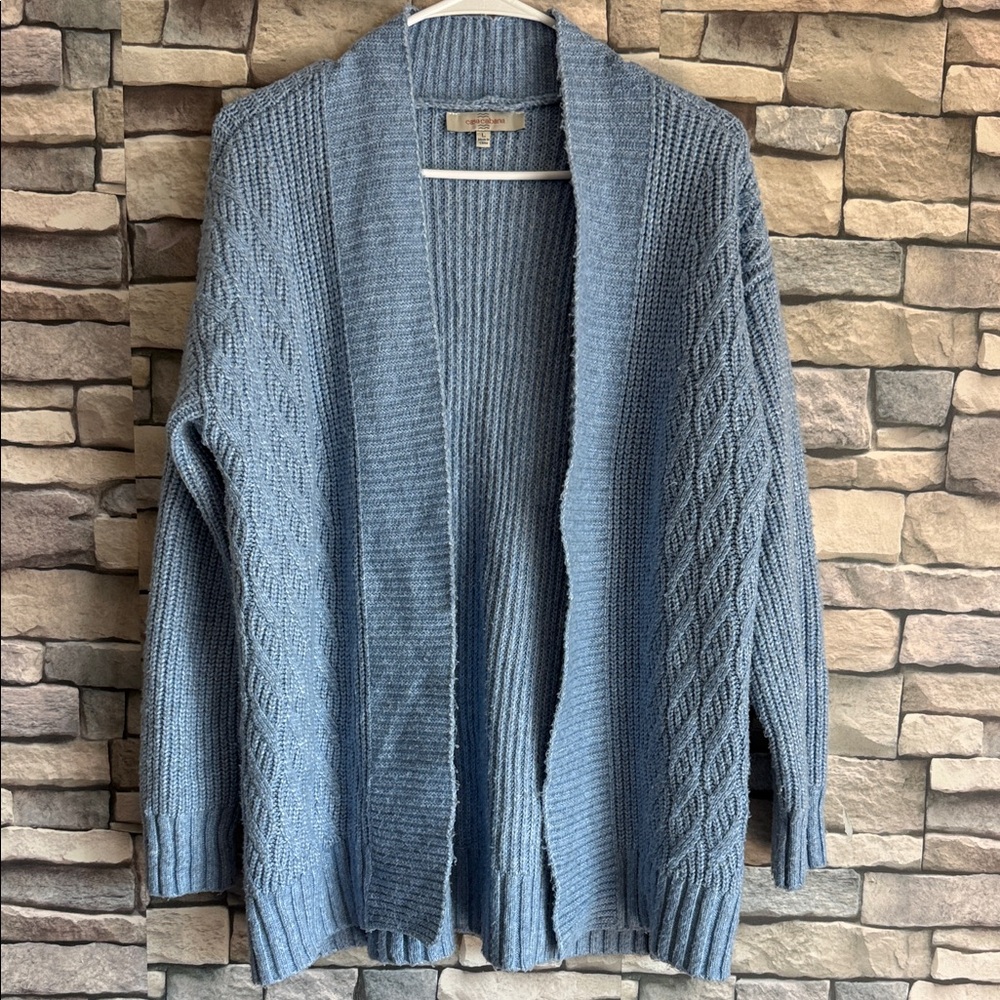 Elegant Blue Women's Cardigan